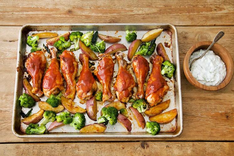 BBQ roasted drumsticks