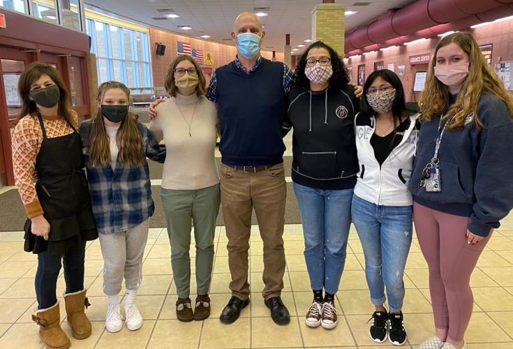 Badger High School Assistant Principal Michael Giovingo recently got his hair shaved for the "brave the shave" challenge