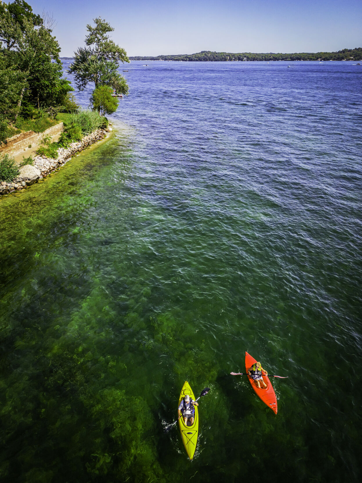 Kayaks at Conference Point