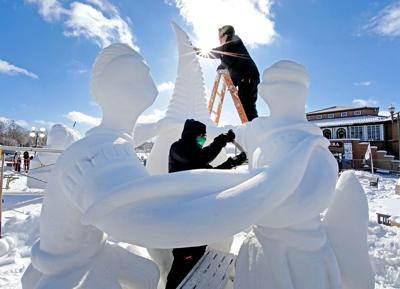 U.S. National Snow Sculpting Championship in Lake Geneva