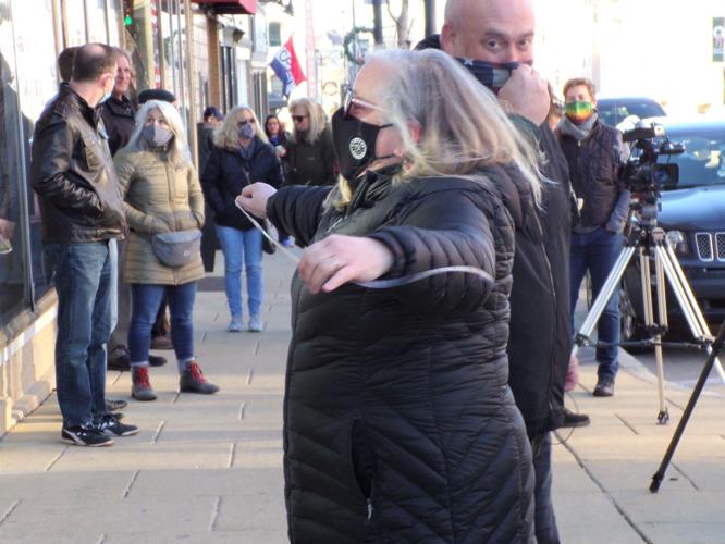 Joan Roehre measures