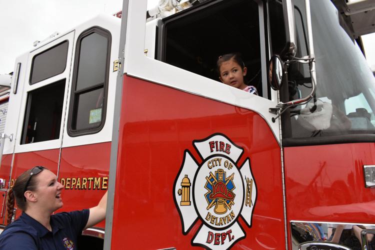 Girl in Firetruck