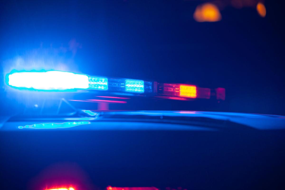 Police lights siren