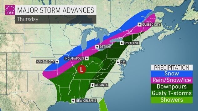 Thursday storm by AccuWeather