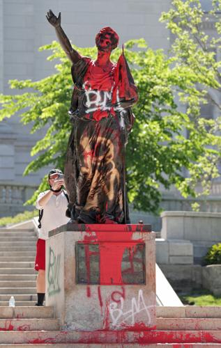 Clean-up of property damage in downtown Madison
