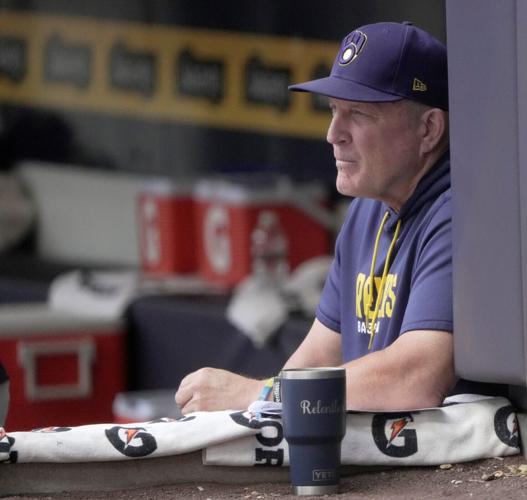Milwaukee Brewers manager Pat Murphy is shown during the first inning of their game against the New York Mets Wednesday, July