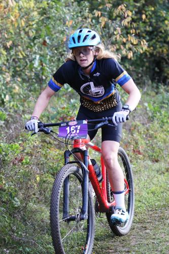 Issac VanDeBerg participates in a race during the 2023 season