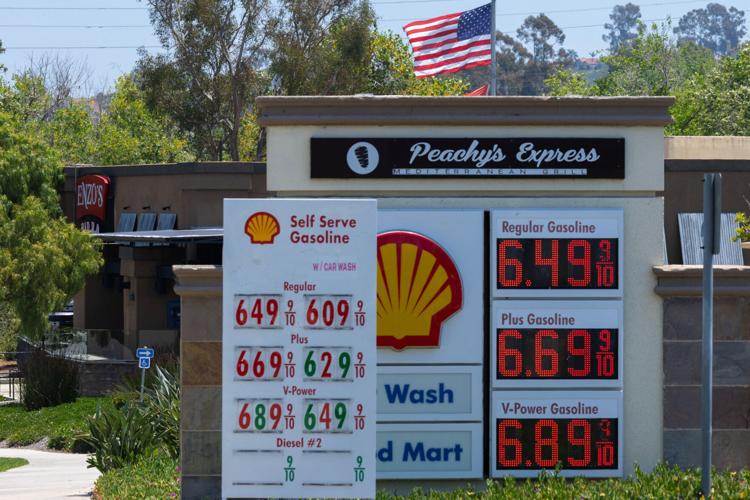 Current price of gasoline in California