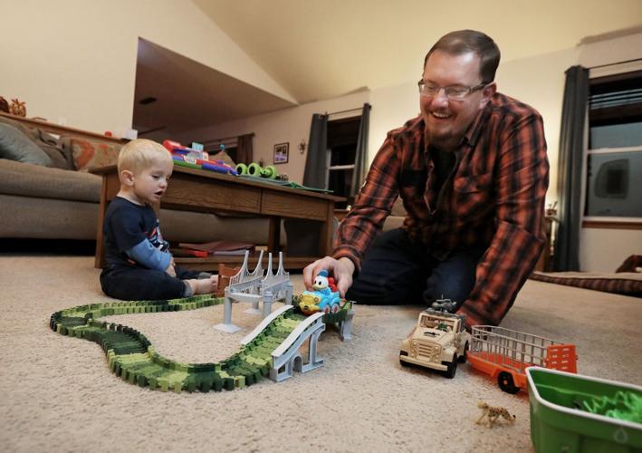 Theo, Josh and car track