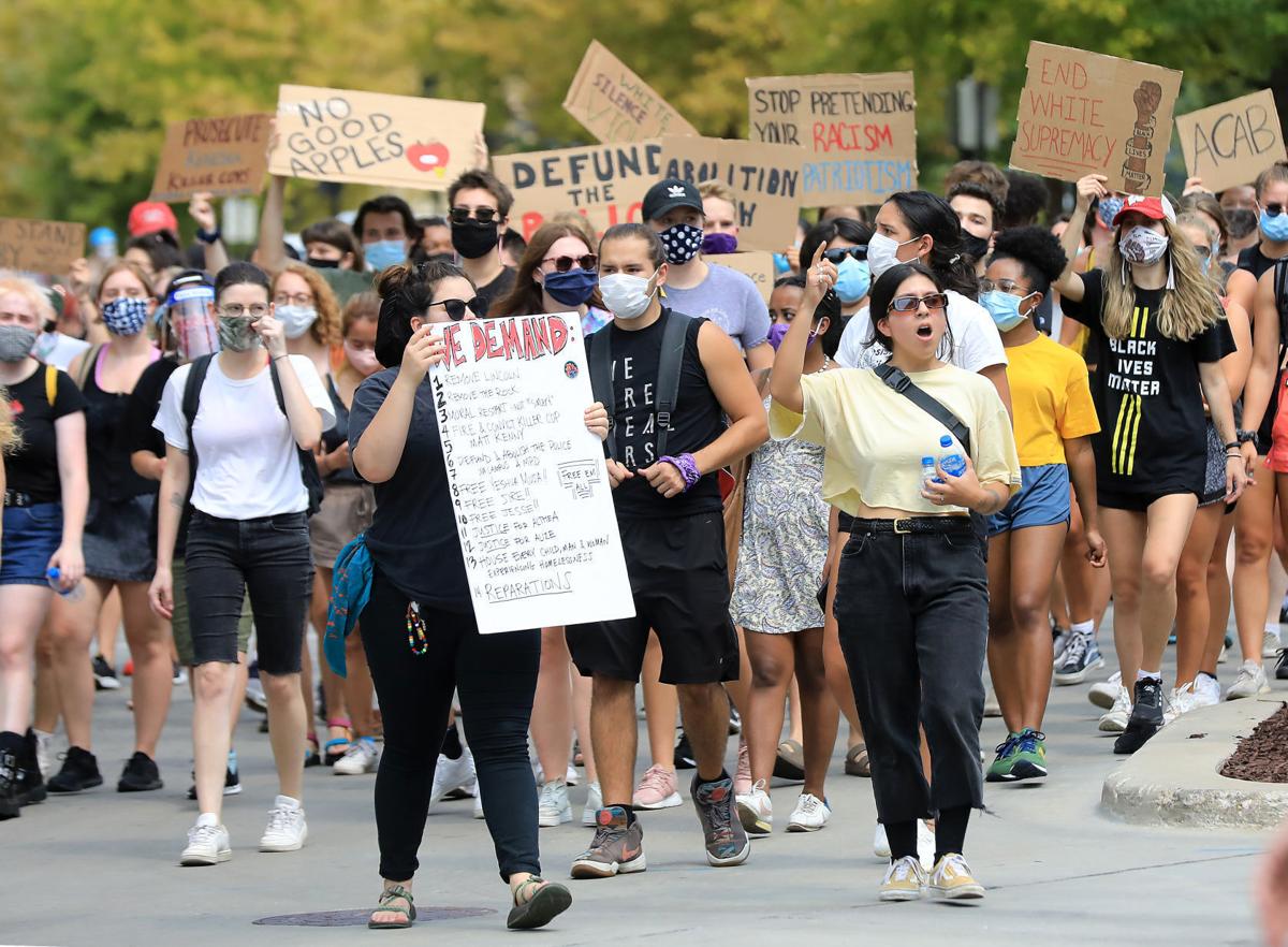 A1 photo - Downtown protest