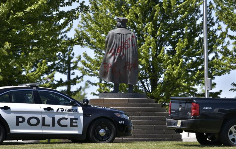 CHRISTOPHER COLUMBUS STATUE DEFACED