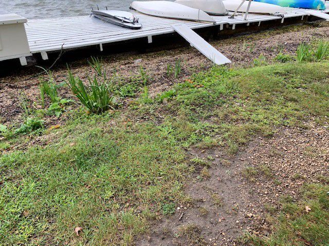 Degraded Geneva Lake shoreline
