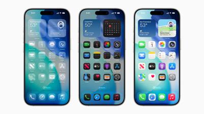 The new liquid glass design on the iOS 26 Home Screen and Lock Screen.