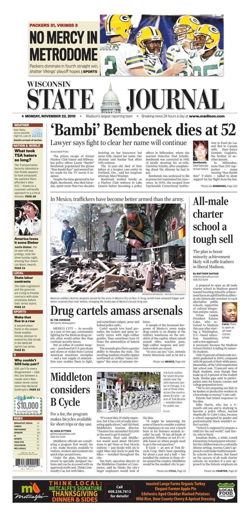 Coverage of Bembenek's death, 2010