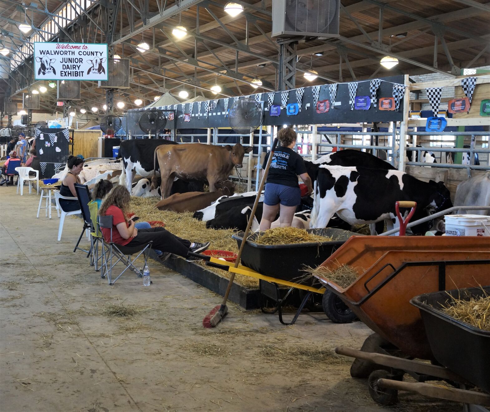Walworth County Junior Dairy Exhibit at the 2022 Wisconsin State Fair