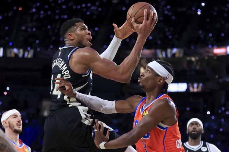 NBA Cup Bucks Thunder Basketball