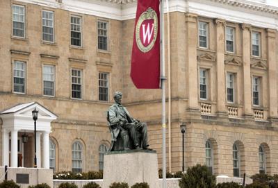 Lincoln statue on UW-Madison campus