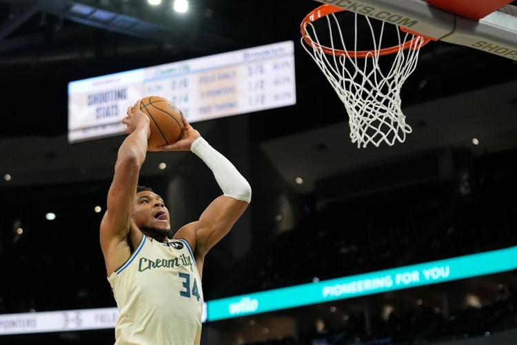 Nets Bucks Basketball