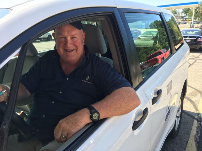 Riders enjoying dial-a-ride service