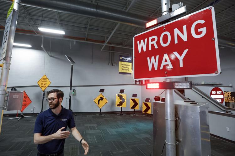 TAPCO wrong way sign