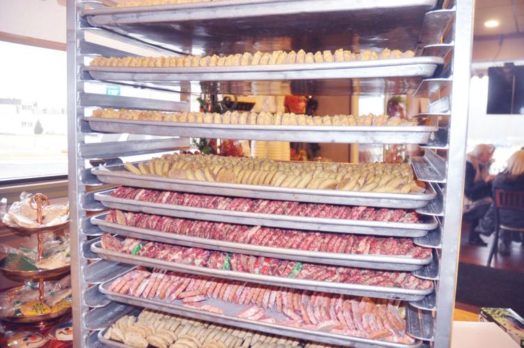 Trays of cookies are ready for Bittner's Bakery customers to purchase.