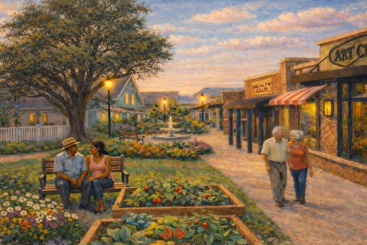 Agrace Dementia Village rendering