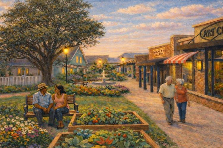 Agrace Dementia Village rendering