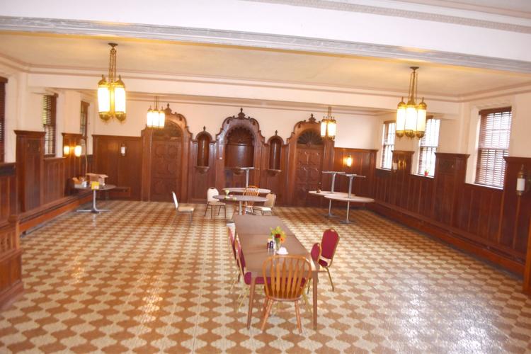Dining hall for friars inside the old St. Francis Friary in Burlington