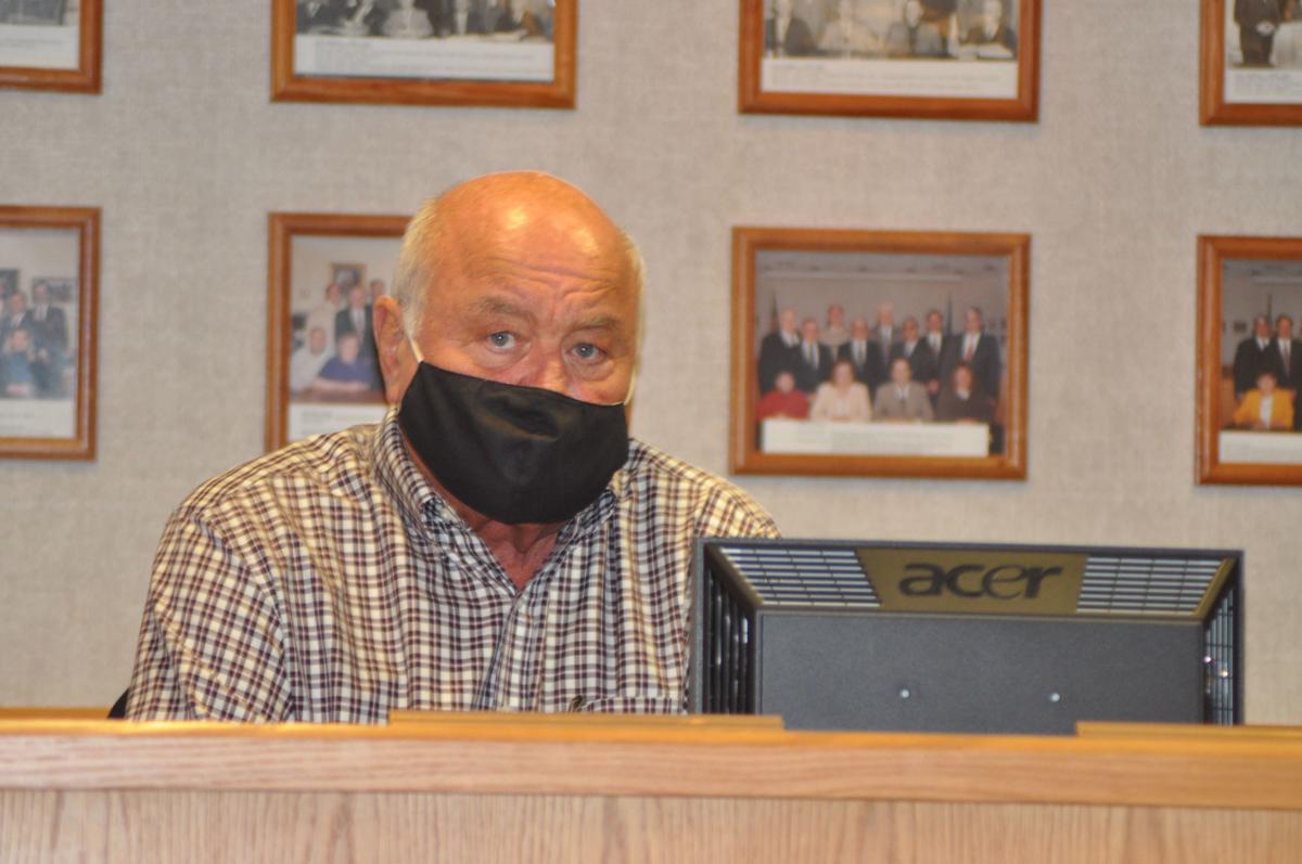 Alderman Richard Hedlund discusses an issue during a recent city council meeting