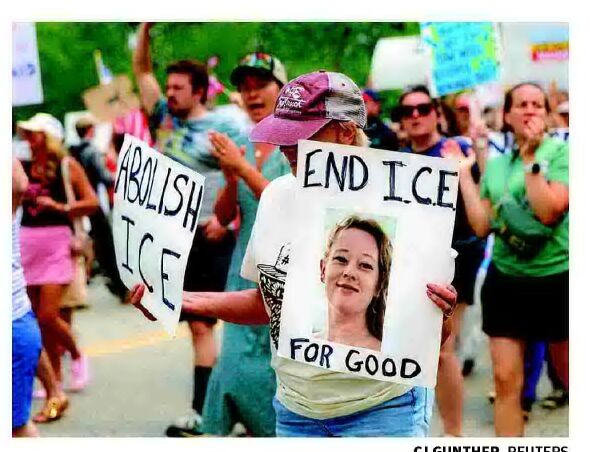 CONFRONTED BY ICE