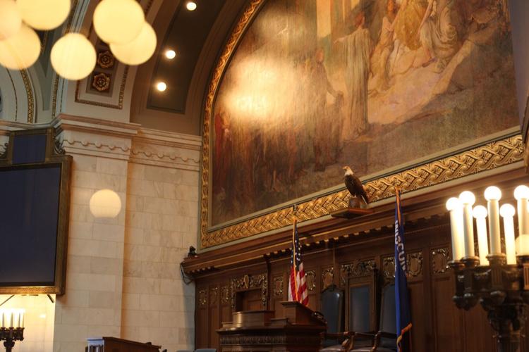 Old Abe in the Assembly chambers