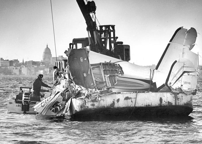 Wreckage of Otis Redding plane