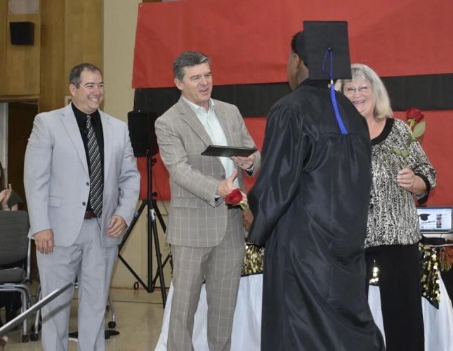 Jaydin Bunch at Hillcrest graduation