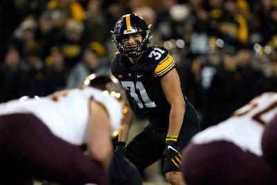 Iowa linebacker Jack Campbell