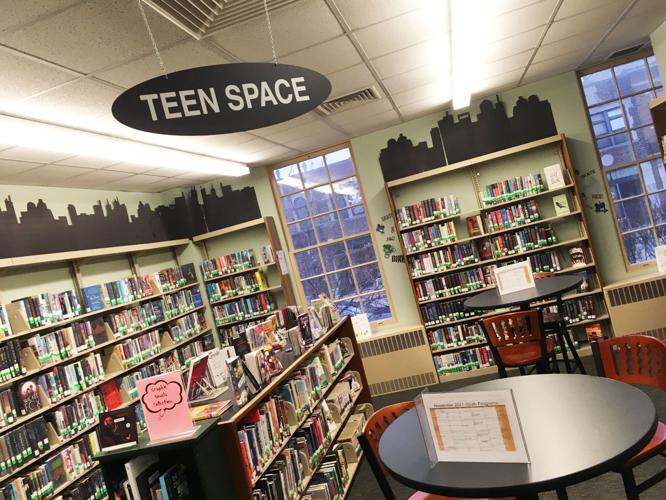 Burlington Public Library teen space designed for teenagers and young adults