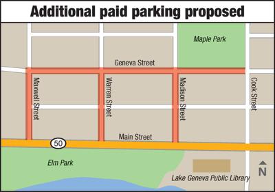 Additional Lake Geneva paid parking proposed