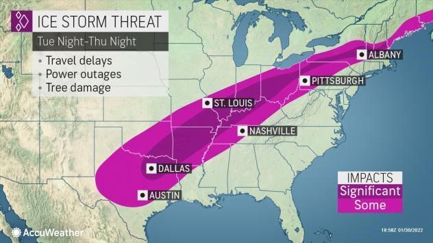 Ice storm by AccuWeather