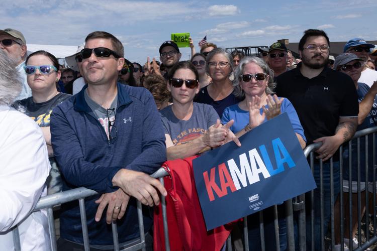 Kamala Harris and Tim Walz rally in Eau Claire