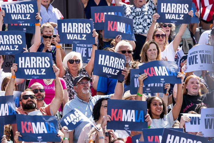 Kamala Harris and Tim Walz rally in Eau Claire