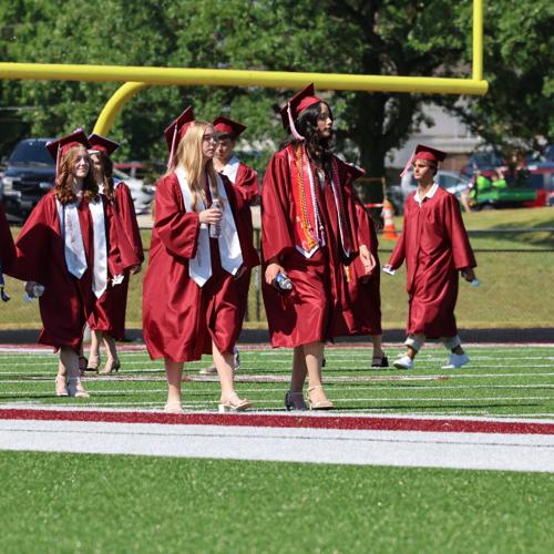 Westosha Central grads walk to seats