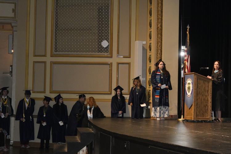 Harborside Academy graduates line up