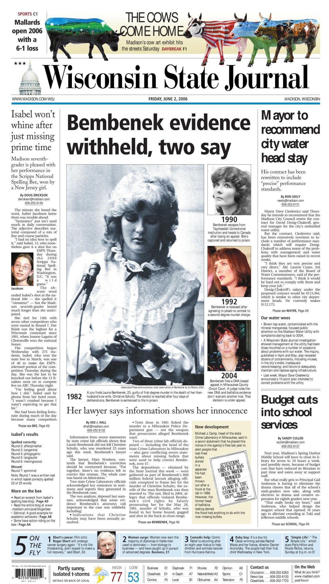 Bembenek continues to pursue appeals, 2006