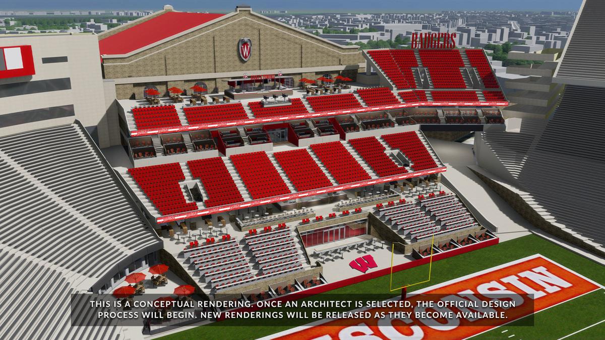 Camp Randall south end zone rendering