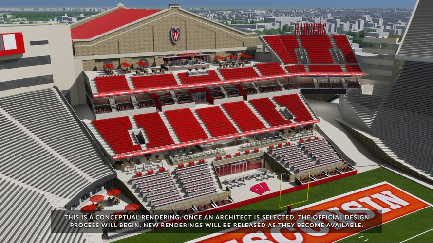 Camp Randall south end zone rendering