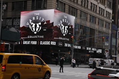 The Varsity Collective Times Square billboard