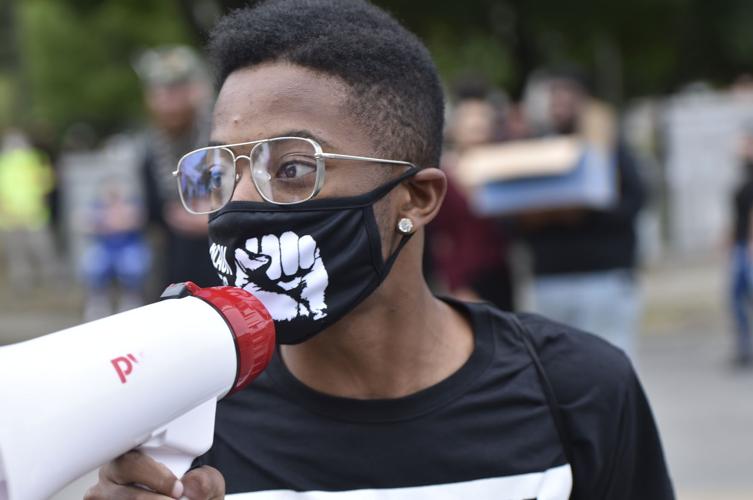 Kejuan Goldsmith on the megaphone
