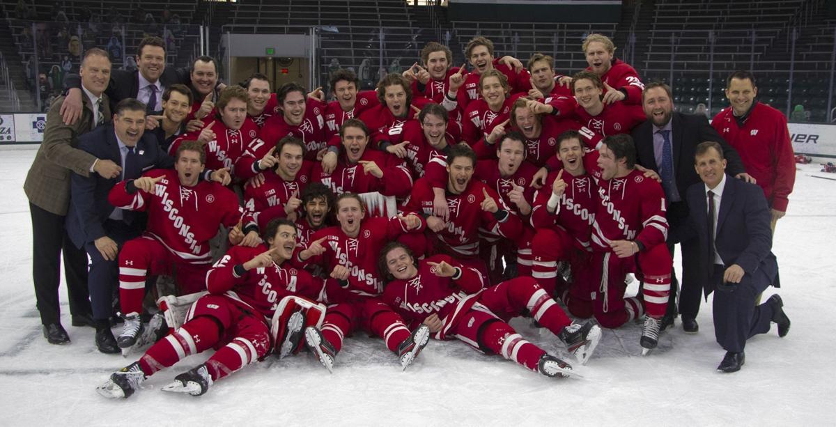 Badgers Big Ten celebration