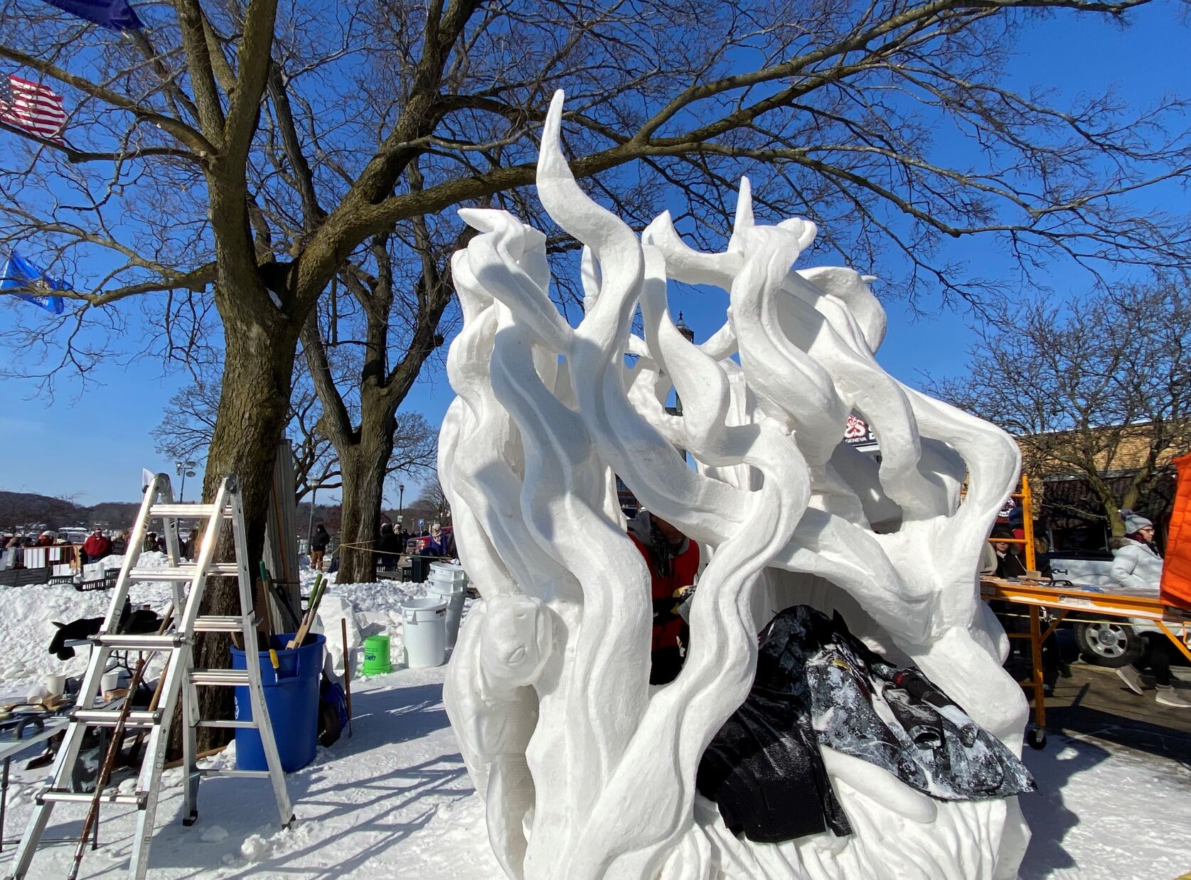 15 photos from the 2023 U.S. National Snow Sculpting Championship held
