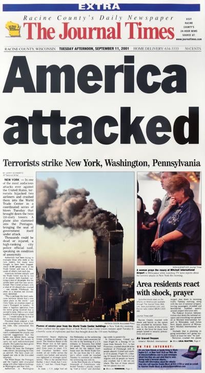 The Journal Times 9/11/2001 extra cover