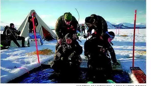 Sea beneath Arctic, Antarctic ice holds many secrets